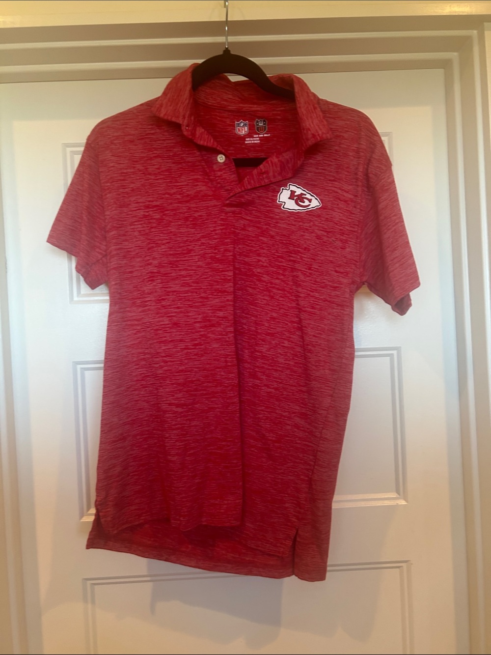 NFL Kansas City Chiefs Red Heather Polo for Kids